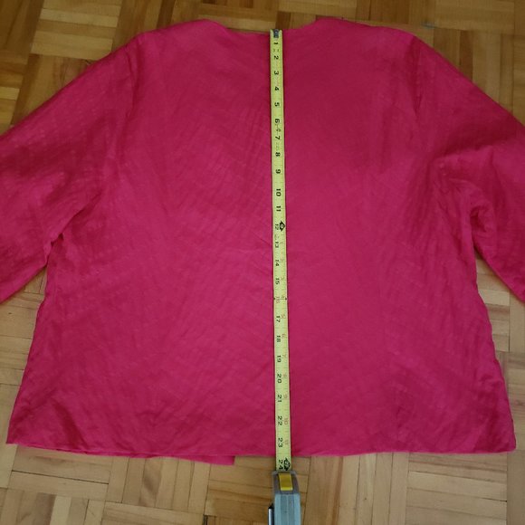 Chico's Pink Open Blazer - Picture 4 of 7
